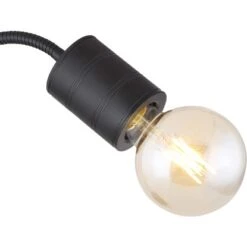 Globo Tischlampe Hermine 1-flammig Schwarz Matt 260 X 140 X 590 Mm -Beleuchtungsgeschäft 9007371415236 3749 CU 01