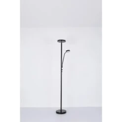 Globo LED-Stehlampe Ernst 2-flammig Schwarz Matt 260 X 1800 Mm -Beleuchtungsgeschäft 9007371419548 3749 S 12