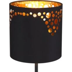 Globo Tischlampe Ingeborg 1-flammig Schwarz Matt 150 X 350 Mm -Beleuchtungsgeschäft 9007371423507 3749 CU 02