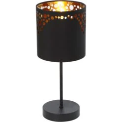 Globo Tischlampe Ingeborg 1-flammig Schwarz Matt 150 X 350 Mm -Beleuchtungsgeschäft 9007371423507 3749 S 01