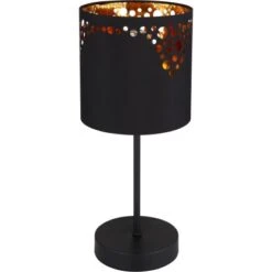 Globo Tischlampe Ingeborg 1-flammig Schwarz Matt 150 X 350 Mm -Beleuchtungsgeschäft 9007371423507 3749 S 04