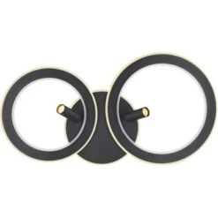 Globo LED-Deckenleuchte Marian 2-flammig Schwarz Matt 895 X 507 X 135 Mm -Beleuchtungsgeschäft 9007371423828 3749 S 03