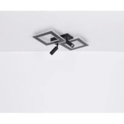 Globo LED-Deckenleuchte Marian 2-flammig Schwarz Matt 895 X 507 X 135 Mm -Beleuchtungsgeschäft 9007371423828 3749 S 17