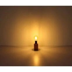 Globo Tischlampe Kira 1-flammig Dunkelbraun 75 X 250 Mm -Beleuchtungsgeschäft 9007371426621 3749 S 04