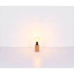 Globo Tischlampe Kira 1-flammig Dunkelbraun 75 X 250 Mm -Beleuchtungsgeschäft 9007371426621 3749 S 05