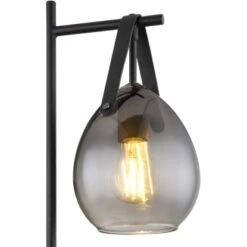 Globo Tischlampe Diethild 1-flammig Schwarz Matt 280 X 165 X 520 Mm -Beleuchtungsgeschäft 9007371429240 3749 CU 02