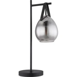 Globo Tischlampe Diethild 1-flammig Schwarz Matt 280 X 165 X 520 Mm -Beleuchtungsgeschäft 9007371429240 3749 S 02