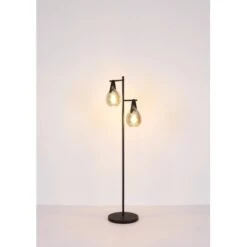 Globo Tischlampe Diethild 1-flammig Schwarz Matt 280 X 165 X 520 Mm -Beleuchtungsgeschäft 9007371429240 3749 S 04