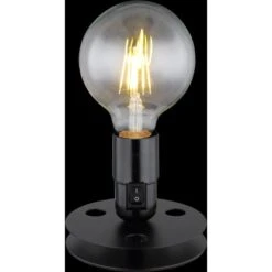Globo Tischlampe Johanna 1-flammig Schwarz Matt 120 X 90 Mm -Beleuchtungsgeschäft 9007371429929 3749 S 02