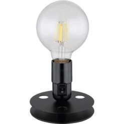 Globo Tischlampe Johanna 1-flammig Schwarz Matt 120 X 90 Mm -Beleuchtungsgeschäft 9007371429929 3749 S 03