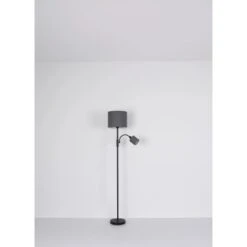 Globo Stehlampe Nathan 1-flammig Schwarz Matt 620 X 350 X 1600 Mm -Beleuchtungsgeschäft 9007371430451 3749 S 05