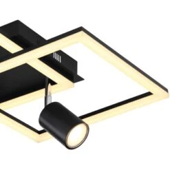 Globo LED-Deckenleuchte 3-flammig Schwarz Matt 420 X 420 X 190 Mm -Beleuchtungsgeschäft 9007371431694 3749 CU 01