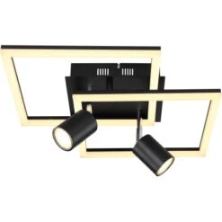 Globo LED-Deckenleuchte 3-flammig Schwarz Matt 420 X 420 X 190 Mm -Beleuchtungsgeschäft 9007371431694 3749 S 03