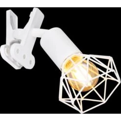 Globo Klemmstrahler Xara I 1-flammig Weiß Matt 170 X 92 X 180 Mm -Beleuchtungsgeschäft 9007371432103 3749 S 02