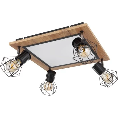 Globo LED-Deckenleuchte Priska 5-flammig Schwarz Matt 450 X 450 X 225 Mm 5 Globo LED-Deckenleuchte Priska 5-flammig Schwarz Matt 450 X 450 X 225 Mm – Bild 3