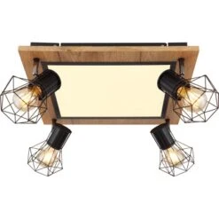 Globo LED-Deckenleuchte Priska 5-flammig Schwarz Matt 450 X 450 X 225 Mm 19 Globo LED-Deckenleuchte Priska 5-flammig Schwarz Matt 450 X 450 X 225 Mm -Beleuchtungsgeschäft 9007371433391 3749 S 04