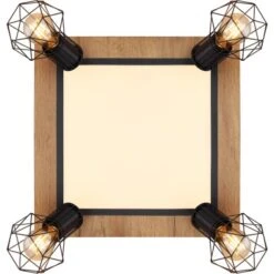 Globo LED-Deckenleuchte Priska 5-flammig Schwarz Matt 450 X 450 X 225 Mm 22 Globo LED-Deckenleuchte Priska 5-flammig Schwarz Matt 450 X 450 X 225 Mm -Beleuchtungsgeschäft 9007371433391 3749 S 06