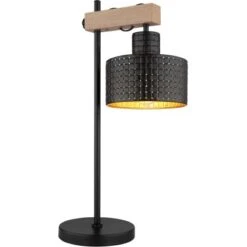 Globo Tischlampe Rielly 1-flammig Schwarz Matt 310 X 180 X 550 Mm -Beleuchtungsgeschäft 9007371434145 3749 S 01