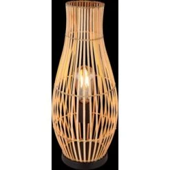 Globo Tischlampe Laglio 1-flammig Naturfarben 195 X 475 Mm -Beleuchtungsgeschäft 9007371434220 3749 S 02