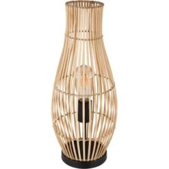 Globo Tischlampe Laglio 1-flammig Naturfarben 195 X 475 Mm -Beleuchtungsgeschäft 9007371434220 3749 S 03