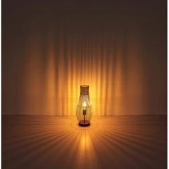 Globo Tischlampe Laglio 1-flammig Naturfarben 195 X 475 Mm -Beleuchtungsgeschäft 9007371434220 3749 S 05