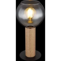 Globo Tischlampe Moitas 1-flammig Schwarz Matt-Rauchfarben 150 X 300 Mm 14 Globo Tischlampe Moitas 1-flammig Schwarz Matt-Rauchfarben 150 X 300 Mm -Beleuchtungsgeschäft 9007371436965 3749 S 02