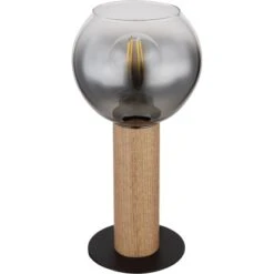 Globo Tischlampe Moitas 1-flammig Schwarz Matt-Rauchfarben 150 X 300 Mm 13 Globo Tischlampe Moitas 1-flammig Schwarz Matt-Rauchfarben 150 X 300 Mm -Beleuchtungsgeschäft 9007371436965 3749 S 03