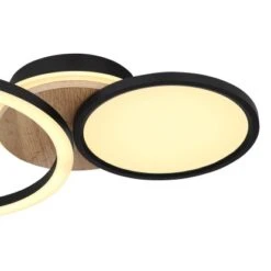 Globo LED-Deckenleuchte Sid 1-flammig Schwarz Matt 515 X 300 X 105 Mm -Beleuchtungsgeschäft 9007371437702 3749 CU 01