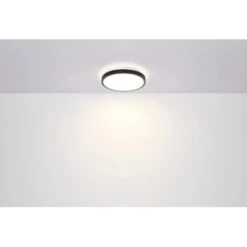 Globo LED-Deckenleuchte Mit Bewegungsmelder Gregory 1-flg. Schwarz 300 X 90 Mm -Beleuchtungsgeschäft 9007371439690 3749 S 05