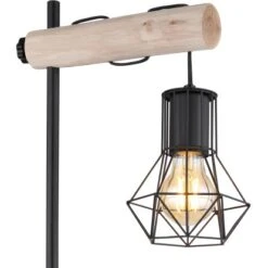 Globo Tischlampe 1-flammig Schwarz Matt 330 X 180 X 550 Mm -Beleuchtungsgeschäft 9007371440849 3749 CU 01