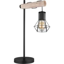 Globo Tischlampe 1-flammig Schwarz Matt 330 X 180 X 550 Mm -Beleuchtungsgeschäft 9007371440849 3749 S 03