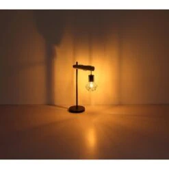 Globo Tischlampe 1-flammig Schwarz Matt 330 X 180 X 550 Mm -Beleuchtungsgeschäft 9007371440849 3749 S 05