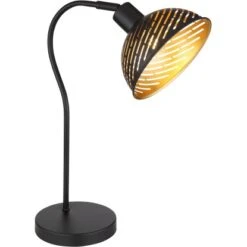 Globo Tischlampe Lenna 1-flammig Schwarz Matt 300 X 185 X 450 Mm -Beleuchtungsgeschäft 9007371442393 3749 S 01