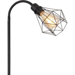 Globo Stehlampe Isabella 1-flammig Schwarz Matt 370 X 220 X 1750 Mm -Beleuchtungsgeschäft 9007371442430 3749 CU 02