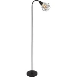 Globo Stehlampe Isabella 1-flammig Schwarz Matt 370 X 220 X 1750 Mm -Beleuchtungsgeschäft 9007371442430 3749 S 03