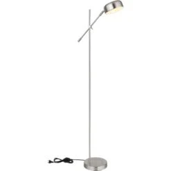 Globo Stehlampe Gianna 1-flammig Nickel Matt 477 X 200 X 1350 Mm -Beleuchtungsgeschäft 9007371443260 3749 S 03