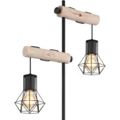 Globo Stehlampe 2-flammig Schwarz Matt 480 X 250 X 1680 Mm -Beleuchtungsgeschäft 9007371443840 3749 CU 01