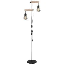 Globo Stehlampe 2-flammig Schwarz Matt 480 X 250 X 1680 Mm -Beleuchtungsgeschäft 9007371443840 3749 S 06