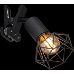 Globo Klemmstrahler Xara I 1-flammig Schwarz Matt 170 X 92 X 180 Mm -Beleuchtungsgeschäft 9007371443949 3749 S 02