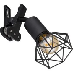 Globo Klemmstrahler Xara I 1-flammig Schwarz Matt 170 X 92 X 180 Mm -Beleuchtungsgeschäft 9007371443949 3749 S 03