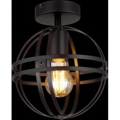 Globo Deckenleuchte 1-flammig Schwarz Matt 200 X 245 Mm -Beleuchtungsgeschäft 9007371444267 3749 1