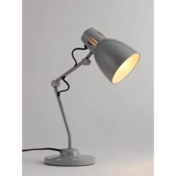 Brilliant Tischleuchte Bailie Grau E14