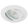 Briloner LED-Einbauleuchte 1er-Set Dimmbar, Schwenkbar Weiß