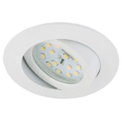 Briloner LED-Einbauleuchte 1er-Set Dimmbar, Schwenkbar Weiß