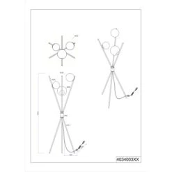 Trio Leuchten Stehlampe Lance Schwarz Matt -Beleuchtungsgeschäft 934470 PDB 10
