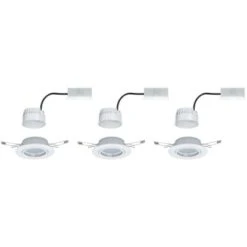 Paulmann LED-Einbaustrahler Base Coin Schwenkbar 3 X 5 W Weiß -Beleuchtungsgeschäft 934652 2425 05