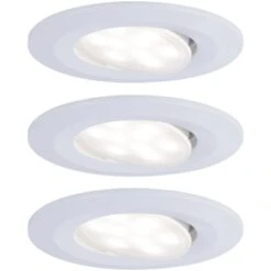 Paulmann LED Einbauleuchte Calla Rund 3x6WWeiß Matt Schwenkbar 4000K IP65