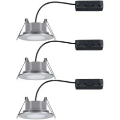 Paulmann LED Einbauleuchte Calla Rund 3x6WChrom Matt Schwenkbar 4000K IP65 -Beleuchtungsgeschäft 934707 2425 05