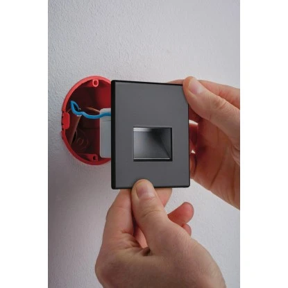 Paulmann LED-Wandeinbauleuchte EBL Set Edge 1 X 1,1 W Eckig 230 V Schwarz Matt 5 Paulmann LED-Wandeinbauleuchte EBL Set Edge 1 X 1,1 W Eckig 230 V Schwarz Matt – Bild 3