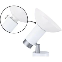 Paulmann Tisch-/Wandleuchte Runa GU10 Max. 20 W Aus Metall Weiß-Grau -Beleuchtungsgeschäft 935592 2425 6